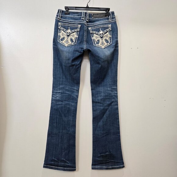 Vintage LA Idol USA Boot Cut Denim Jeans Size 30/34 - Picture 8 of 16